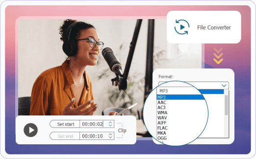 Formati di output del registratore audio FonePaw