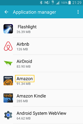 Clear Amazon Prime App Data