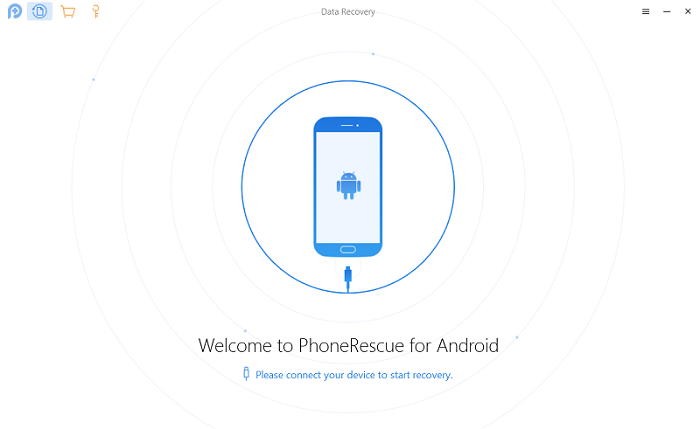 imobie PhoneRescue Pagina iniziale di recupero dati Android