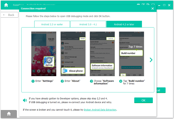 Turn on USB Debugging on Android Phone