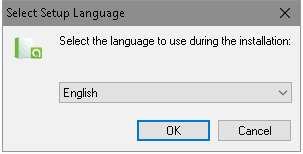 Select Setup Language