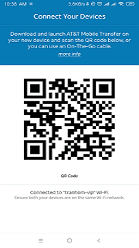 AT&T Mobile Transfer Scanning QR Code