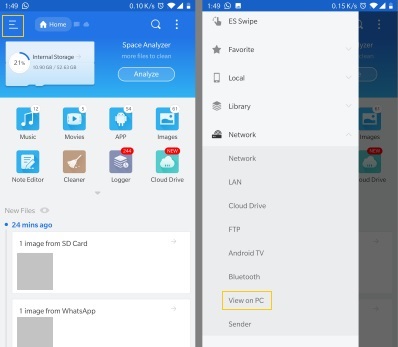 Trasferisci file da Android a PC tramite Wi-Fi