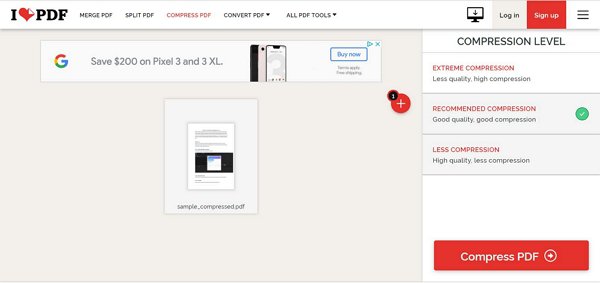 Extreme cheap pdf compressor
