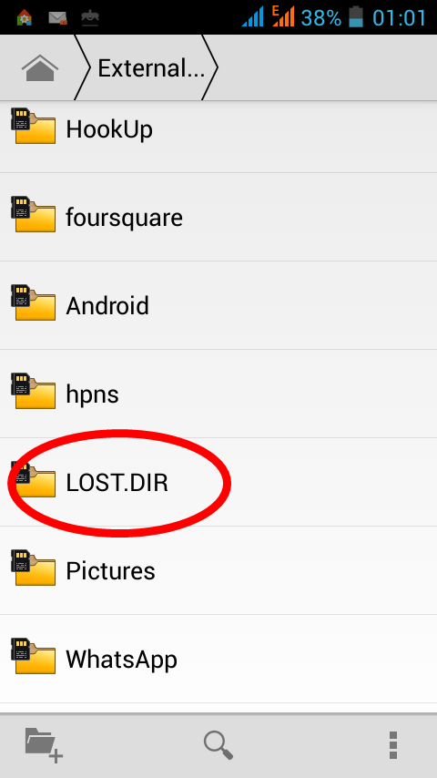 LOST.DIR on Android SD Card