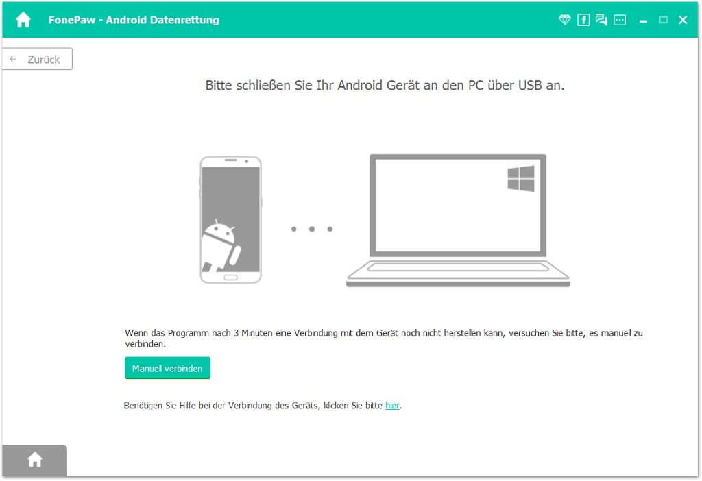 Verbinden Sie Sony Z5 mit Ihrem Computer