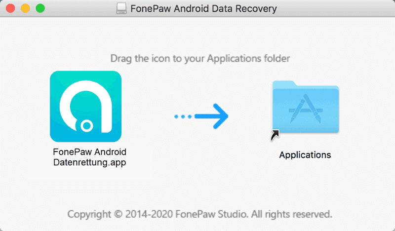 FonePaw Mac Setup-Assistent