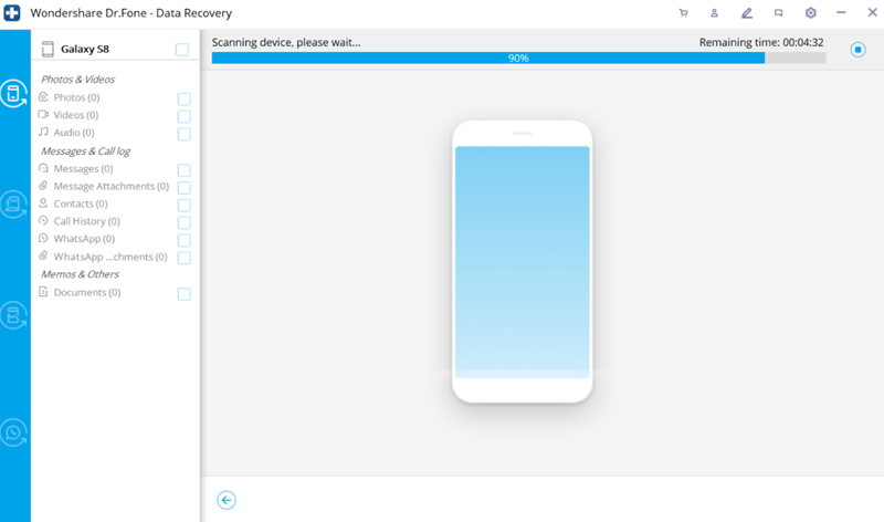 Samsung gelöschte Dateien wiederherstellen mit Wondershare Dr.Fone