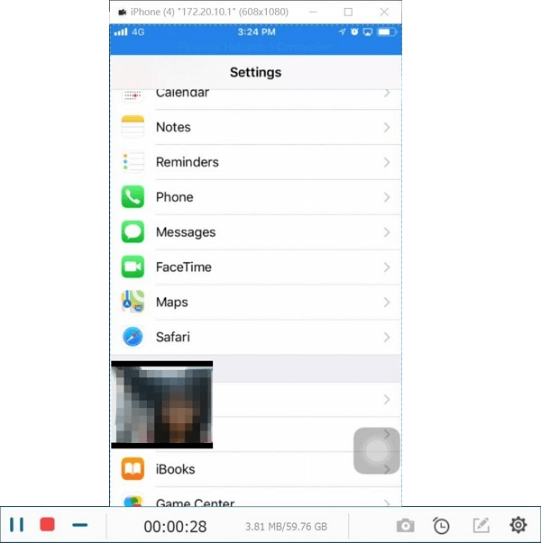 iPhone Bildschirm aufnehmen mit Facecam