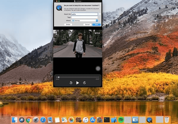 Netflix Video speichern per QuickTime