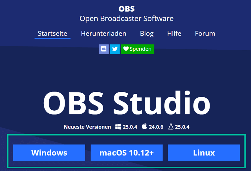 OBS downloaden