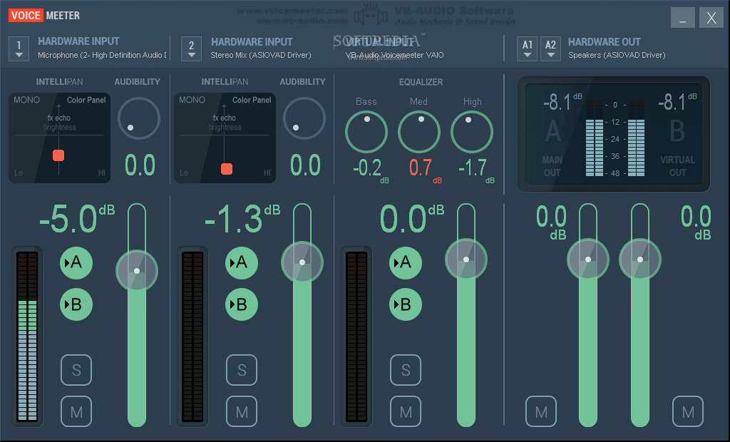 Audioquelle trennen Voicemeeter