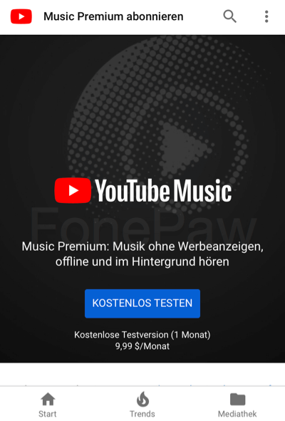 YouTube Music App