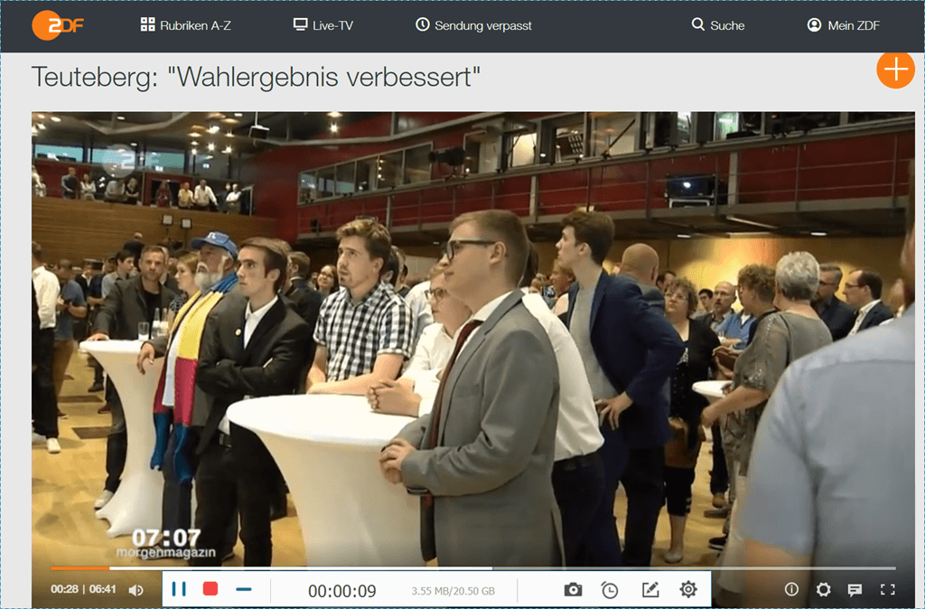 ZDF-Videos aufnehmen