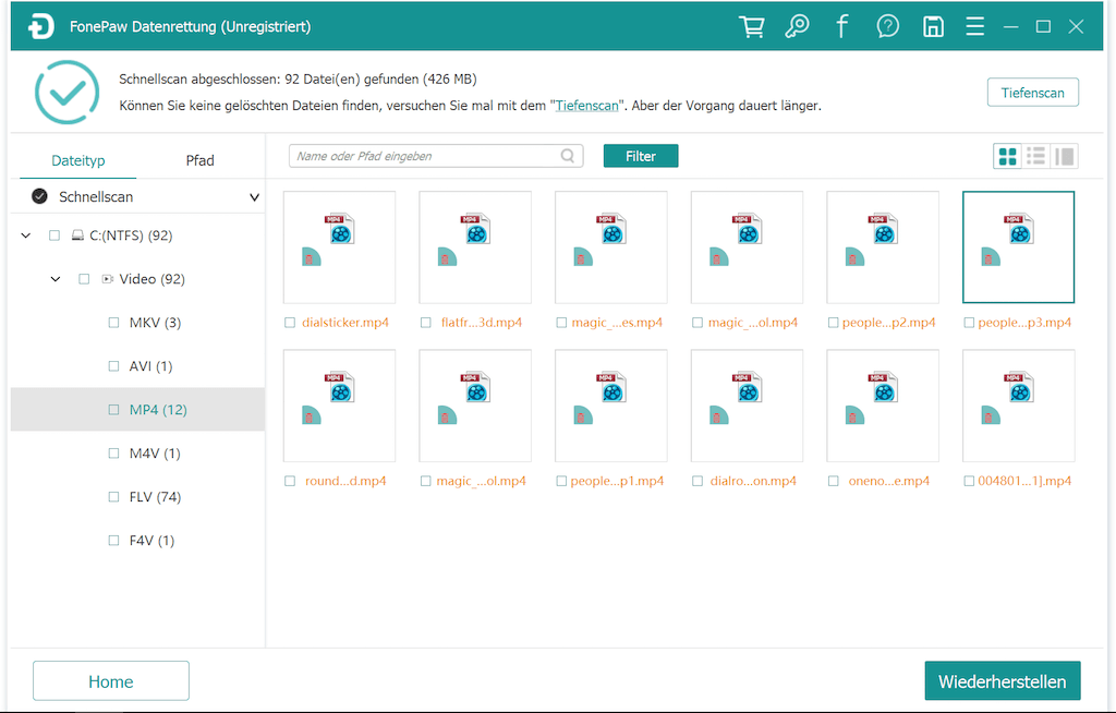 Gelöschte Dateien vom USB Stick wiederherstellen