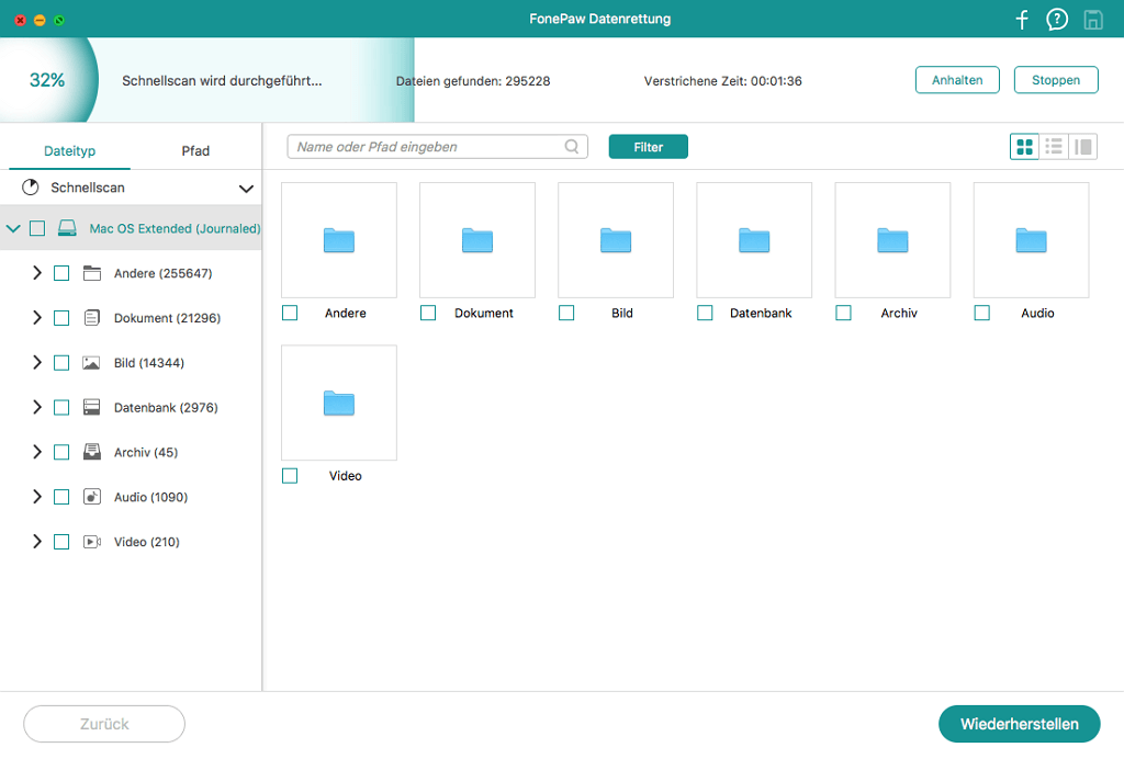 Modus Schnellscan