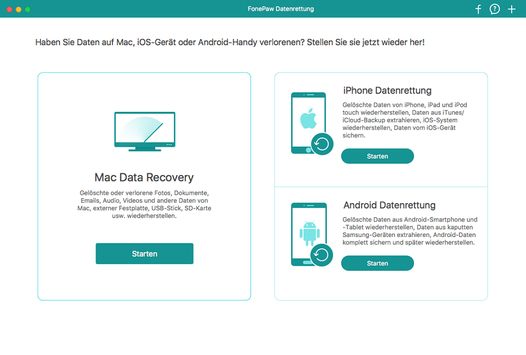 FonePaw Datenrettung für Mac