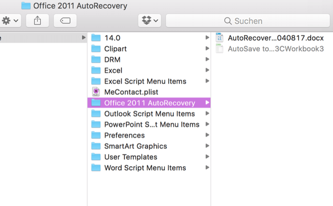 Nicht gespeicherte Word-Datei auf Word 2011 wiederherstellen