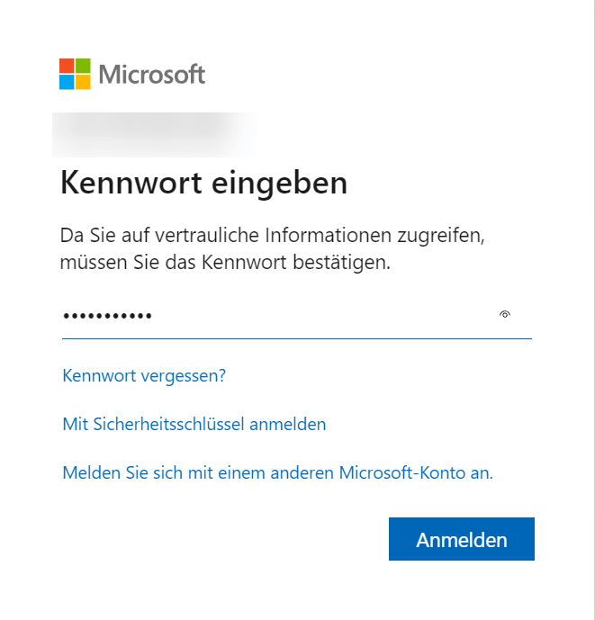 Outlook Konto sich anmelden