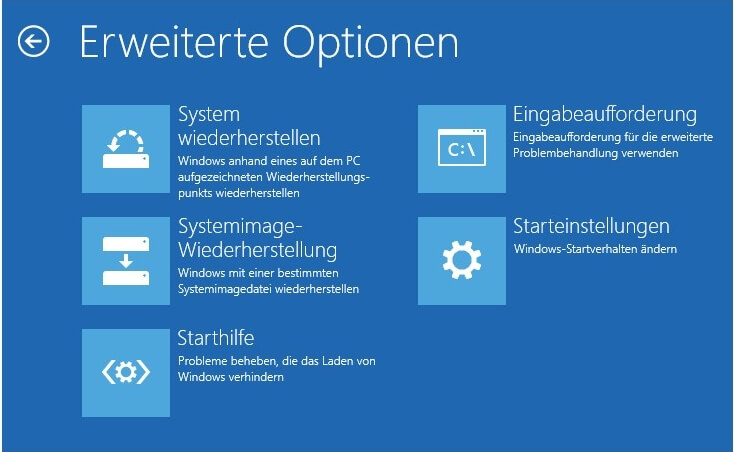 System wiederherstellen auf Windows