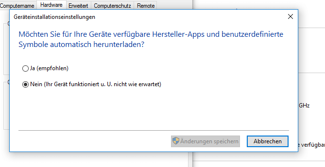 Windows Treibersoftware aktualisieren