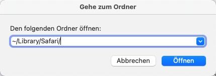 Safari Ordner öffnen