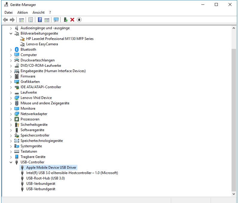  Apple Mobile Device USB Driver anzeigen