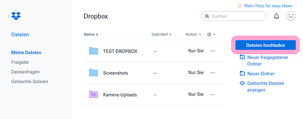 Bilder vom PC auf iPhone laden Dropbox