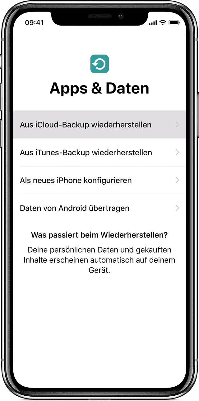 iPhone Apps und Daten