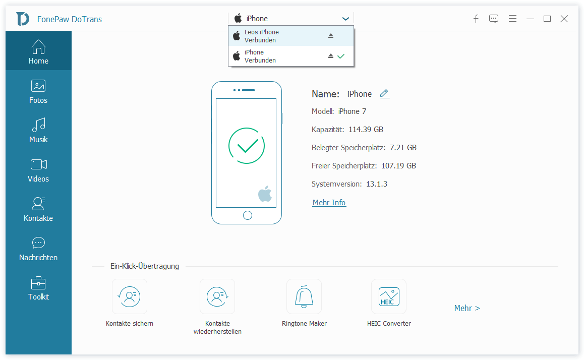 Daten von altem iPhone auf neues übertragen