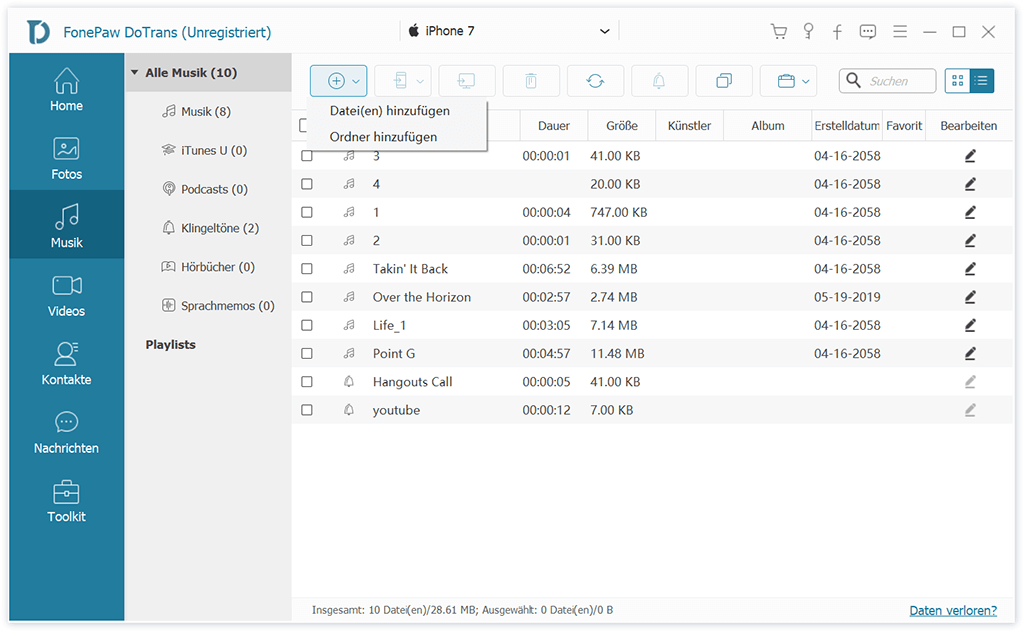 Musik vom PC auf iPhone übertragen