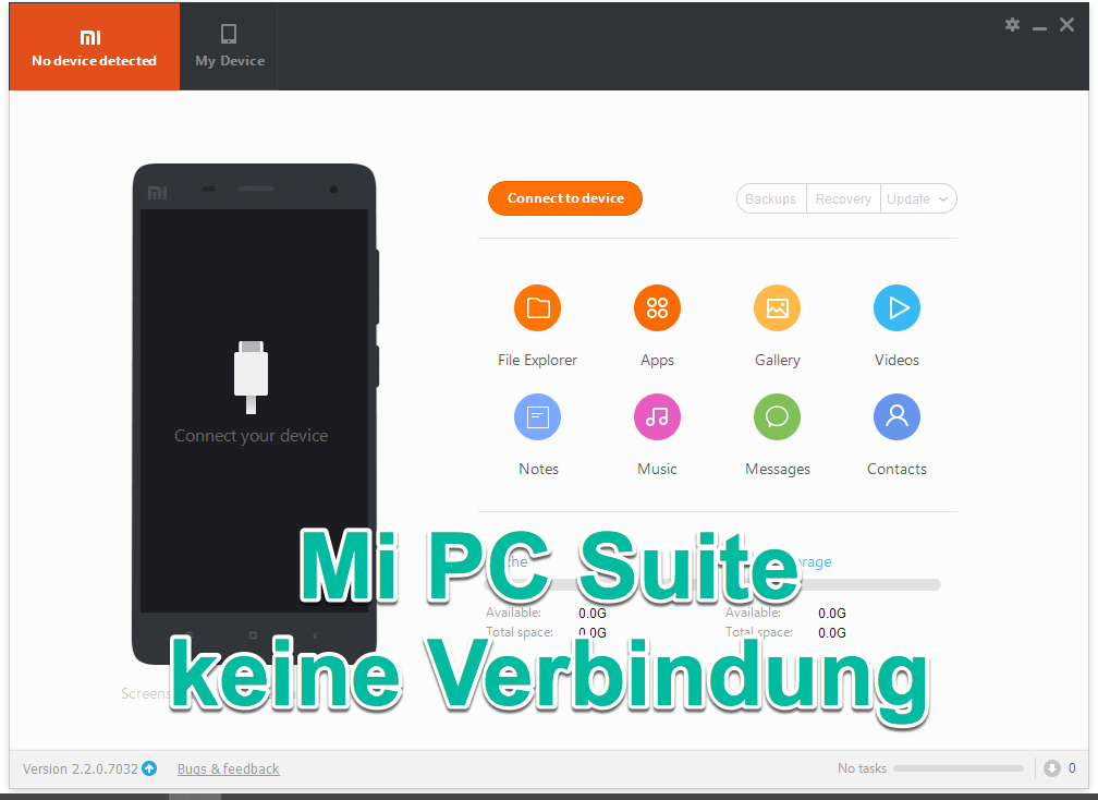 Mi PC Suite keine Verbindung