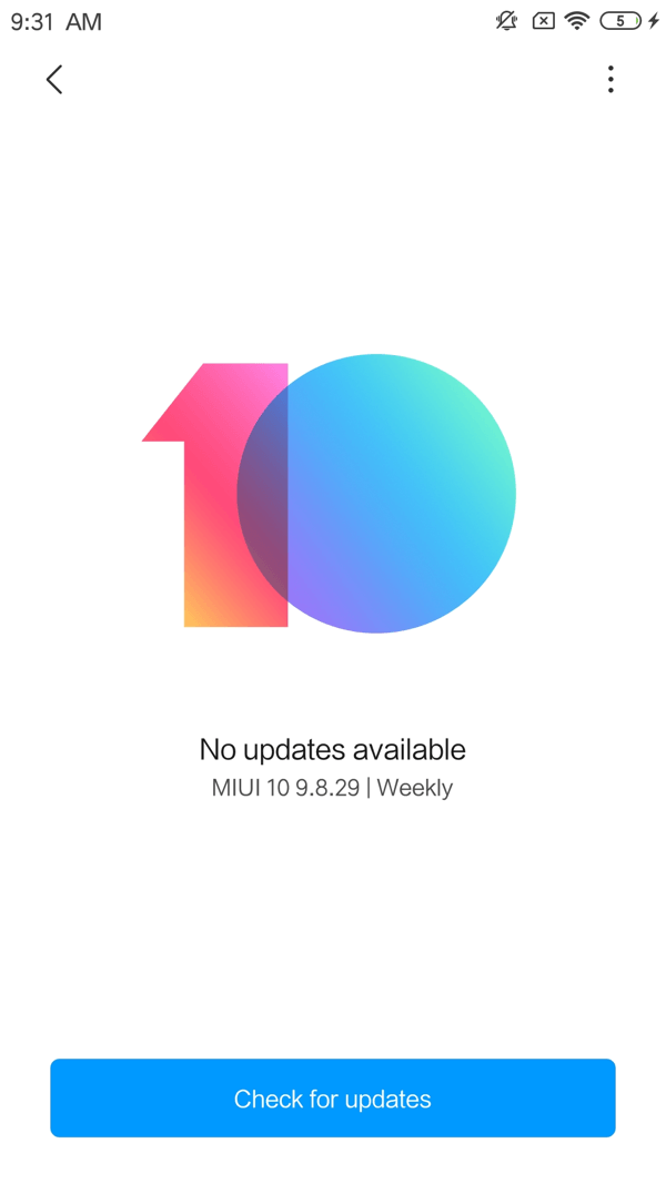 MIUI nach Updates suchen