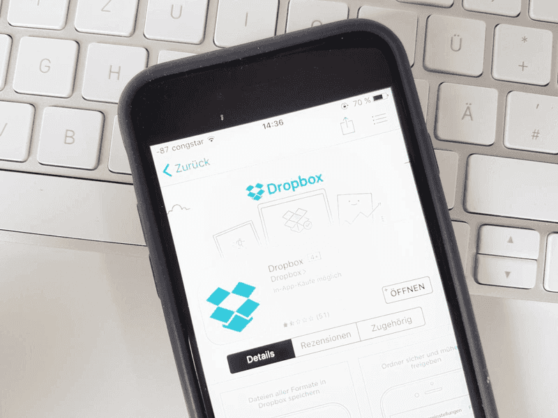 Dropbox auf iPhone beenden