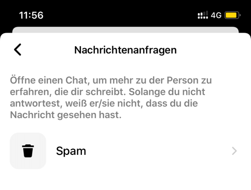 Messenger Nachrichtenanfragen