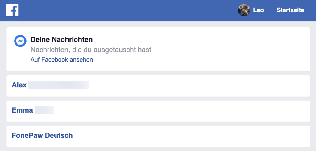 Facebook Nachrichten lesen offline