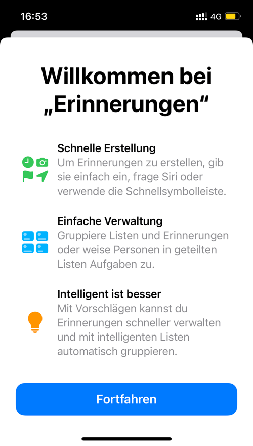 iPhone Erinnerungen