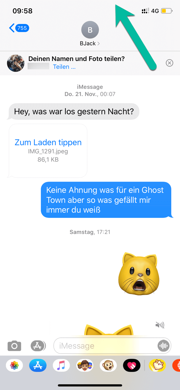 iPhone erste Nachrichten lesen