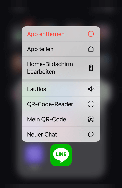 Line App löschen auf iPhone