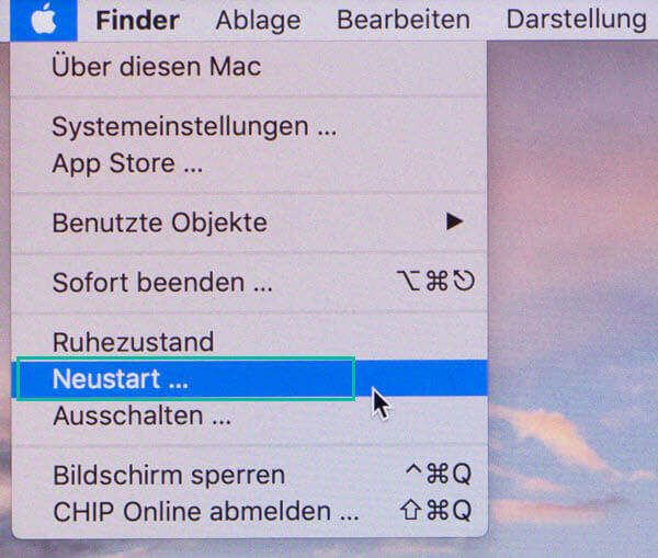 Mac neustarten