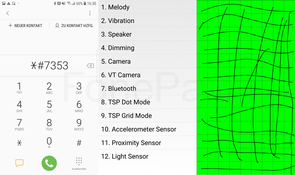 Android Touchscreen kalibrieren