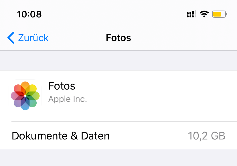 iPhone Dokumente und Daten löschen