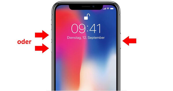 iPhone X neustarten