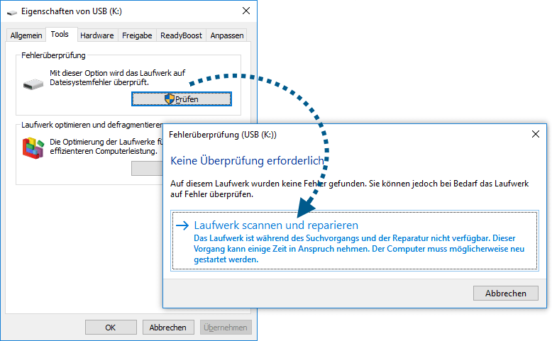 SD Karte scannen und reparieren auf PC