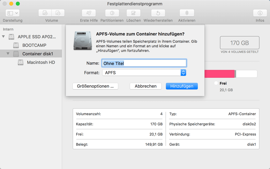 Mac APFS Volume