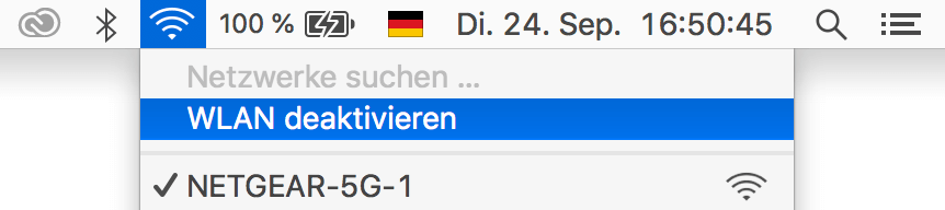 Mac WLAN deaktivieren