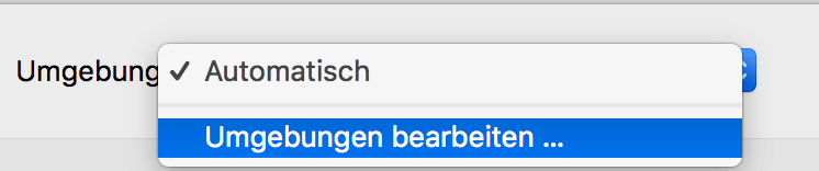 Mac WLAN Umgebungen bearbeiten