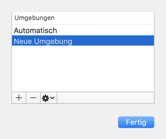 Mac WLAN Umgebungen hinzufügen