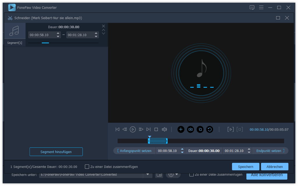 Audio schneiden