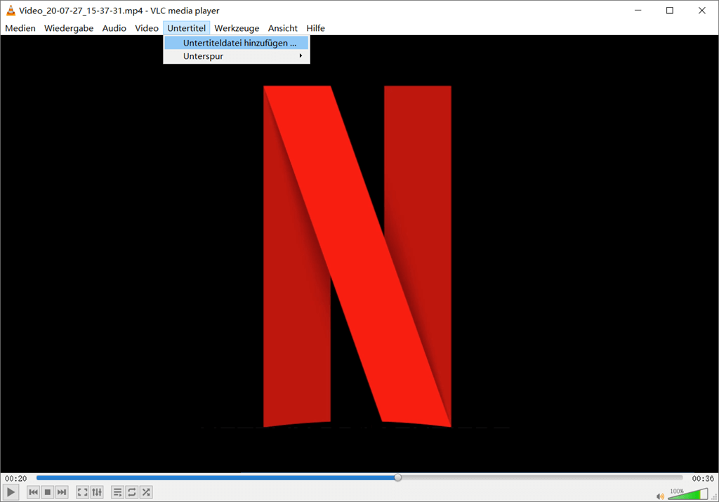 Untertitel hinzufügen VLC Player
